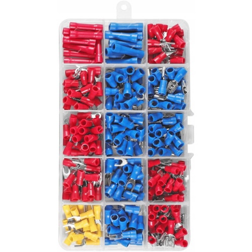 ZACISKARKA DO KONEKTORÓW SN-02C DOKŁADNA + 280X KONEKTORY OCZKOWE WIDEŁKOWE