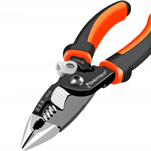 SZCZYPCE DO ŚCIĄGANIA IZOLACJI OBCINACZKI DO KABLI SHEFFIELD S035057 5w1