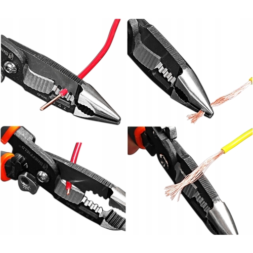 SZCZYPCE DO ŚCIĄGANIA IZOLACJI OBCINACZKI DO KABLI SHEFFIELD S035057 5w1