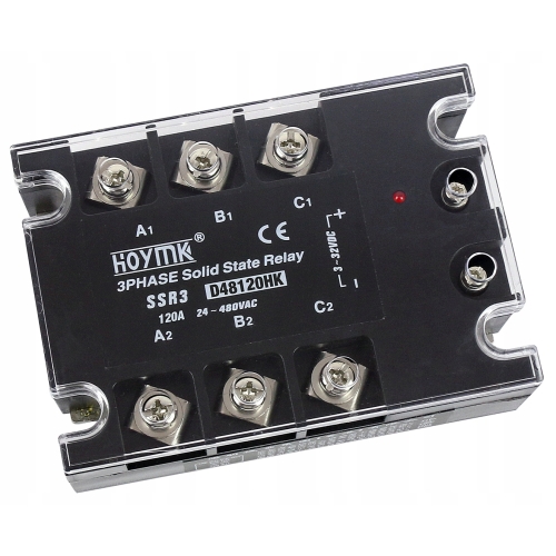 PÓŁPRZEWODNIKOWY PRZEKAŹNIK 3FAZY SSR-120A DA