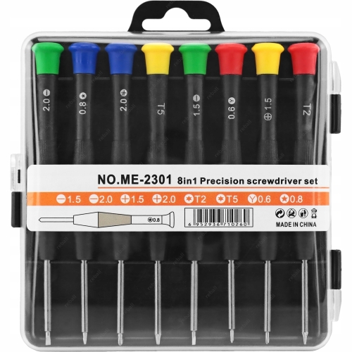 ZESTAW WKRĘTAKÓW ŚRUBOKRĘTÓW DO NAPRAWY TELEFONÓW PENTALOBE TRIWING TORX 8X