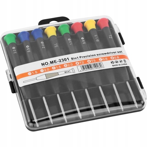 ZESTAW WKRĘTAKÓW ŚRUBOKRĘTÓW DO NAPRAWY TELEFONÓW PENTALOBE TRIWING TORX 8X