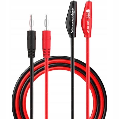 PRZEWODY DO MIERNIKA MULTIMETRU KABLE POMIAROWE SONDY BANAN 20A BST-010-JP