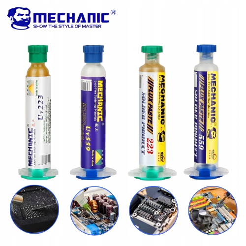 WYSOKOAKTYWNY FLUX TOPNIK PASTA LUTOWNICZA DO LUTOWANIA MECHANIC 559 10g