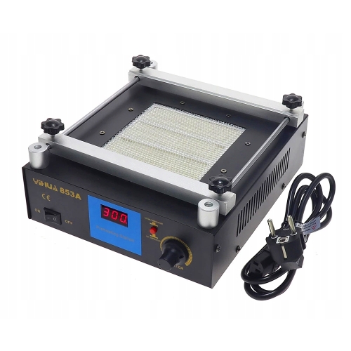 MOCNY PODGRZEWACZ KWARCOWY PREHEATER 450W DO NAPRAW BGA PŁYT PCB YIHUA 853A