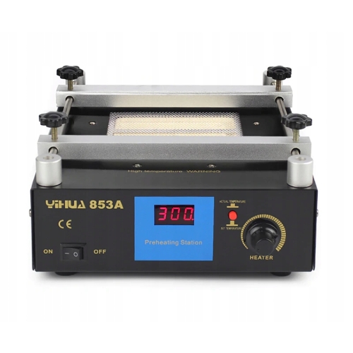 MOCNY PODGRZEWACZ KWARCOWY PREHEATER 450W DO NAPRAW BGA PŁYT PCB YIHUA 853A