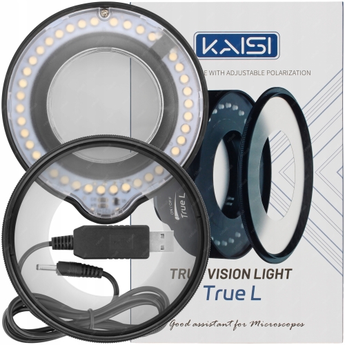 OŚWIETLENIE MIKROSKOPU REGULACJA JASNOŚCI KAISI TRUE L +FILTR POLARYZACYJNY