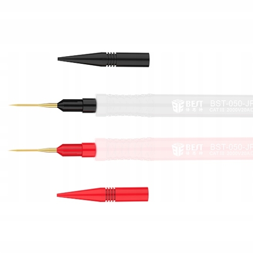 KOŃCÓWKI POMIAROWE SZPILKI DO MIERNIKA MULTIMETRU BST-050-JP OSTRA IGŁA 2X