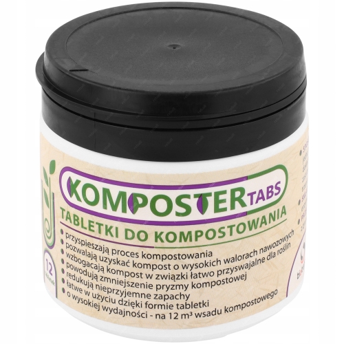 BAKTERIE DO KOMPOSTU KOMPOSTOWNIKA AKTYWATOR DOBREGO NAWOZU KOMPOSTER TABS