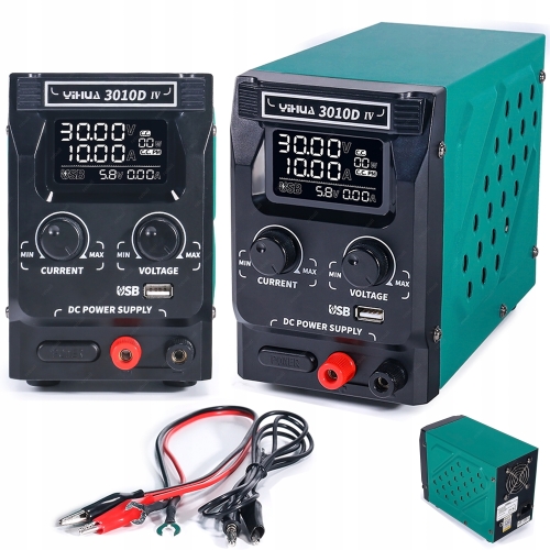 ZASILACZ LABORATORYJNY REGULOWANY 10A 300W 0 - 30V USB QC3.0 YIHUA 3010D-IV