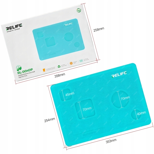ANTYPOŚLIZGOWA MATA SILIKONOWA SERWISOWA NAKLADANIA FOLII GSM RL-004DP
