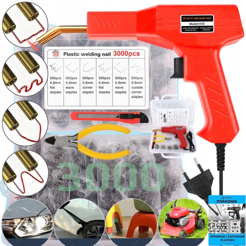 ZSZYWARKA ZGRZEWARKA SPAWARKA DO PLASTIKU H50 + 3200 ZSZYWEK RS28 RS26