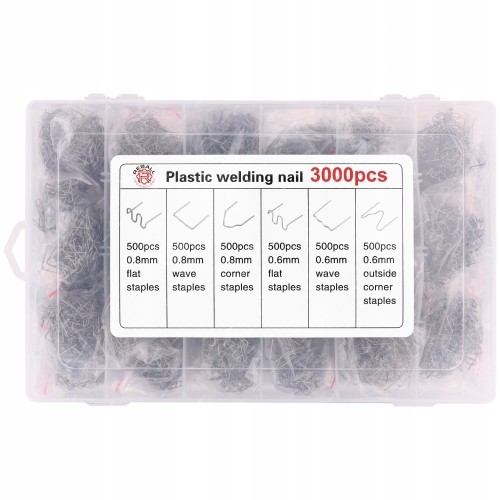 ZSZYWKI RS28 RS26 ZESTAW 3000SZT. + ZSZYWARKA DO PLASTIKU H50 + PODRĘCZNIK