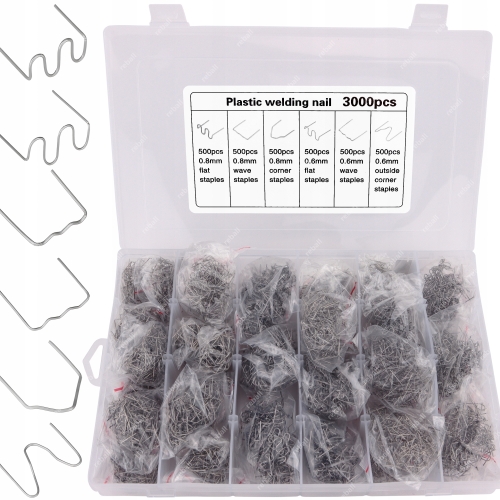 ZSZYWKI RS28 RS26 ZESTAW 3000SZT. + ZSZYWARKA DO PLASTIKU H50 + PODRĘCZNIK