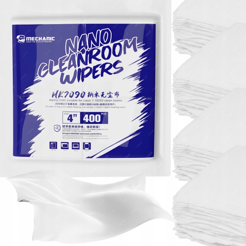 ŚCIERECZKI BEZPYŁOWE DO CZYSZCZENIA OPTYKI LCD MATRYC CCD HK-7090 400szt