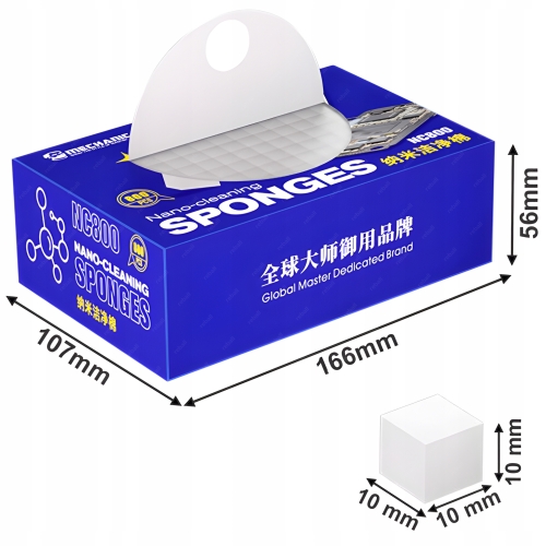 ZESTAW GĄBKI NANO DO CZYSZCZENIA PCB ELEKTRONIKI 800x BUTELKA MECHANIC 50ml