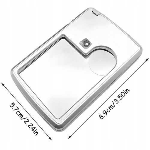 LUPA JUBILERSKA SZKŁO POWIĘKSZAJĄCE KIESZONKOWA RT0350 3x 6x 45x45mm LED