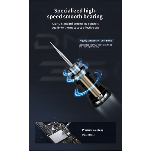 SZLIFIERKA TRZPIENIOWA MINI POLERKA BEZPRZEWODOWA USB PCB QIANLI DM360-K