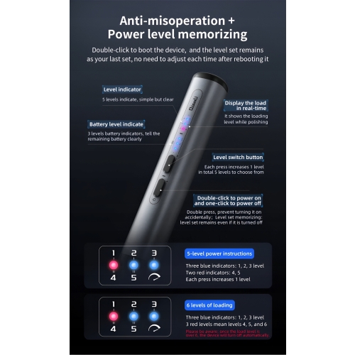 SZLIFIERKA TRZPIENIOWA MINI POLERKA BEZPRZEWODOWA USB PCB QIANLI DM360-K