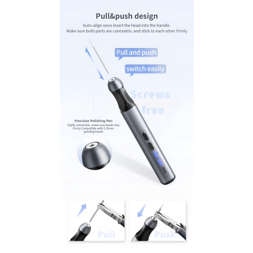 SZLIFIERKA TRZPIENIOWA MINI POLERKA BEZPRZEWODOWA USB PCB QIANLI DM360-K