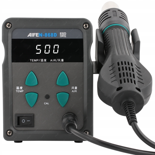 ZESTAW STACJA LUTOWNICZA HOT AIR SPAWARKA PLASTIKU AIFEN 868D 500C XXLv2