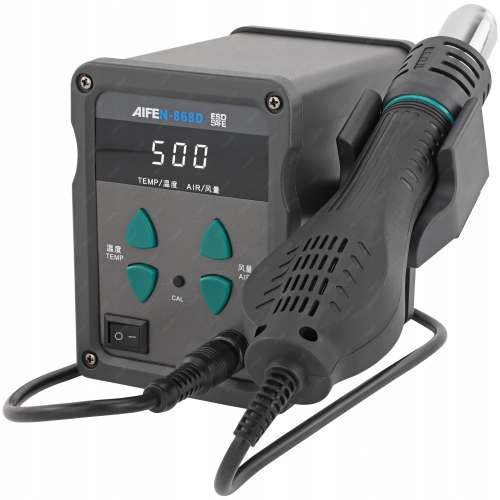 ZESTAW STACJA LUTOWNICZA HOT AIR SPAWARKA PLASTIKU AIFEN 868D 500C XXLv3