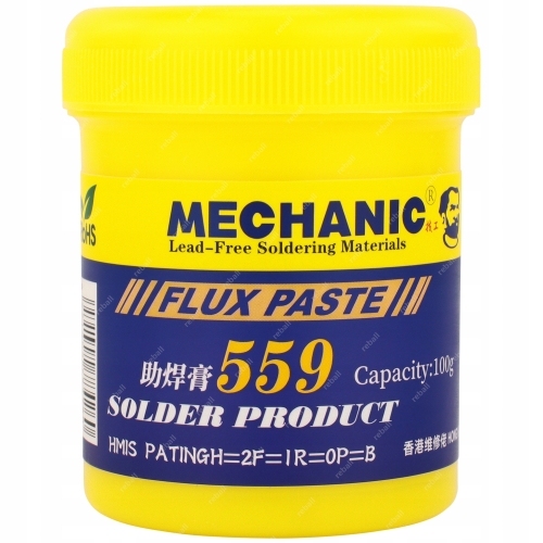 WYSOKOAKTYWNY FLUX TOPNIK PASTA LUTOWNICZA DO LUTOWANIA MECHANIC 559 100g