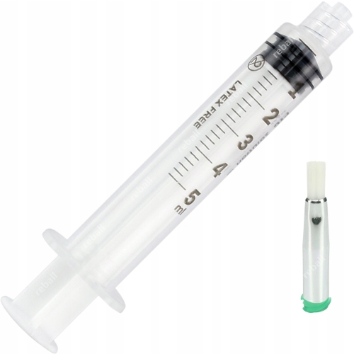 PĘDZEL Z IGŁĄ 18G 4mm DOZOWNICZĄ STRZYKAWKA 5ml