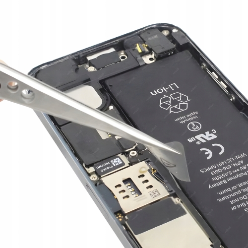 OSTRA MIKRO 0,2MM PĘSETA PINCETA PROSTA PRECYZYJNA SERWIS BRWI RZĘSY SAK-11