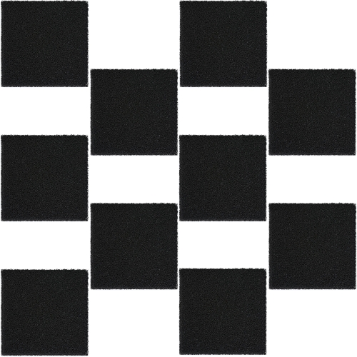 10x FILTR WĘGLOWY DO POCHŁANIACZA OPARÓW GAZÓW PYŁU ODCIĄG DYMU 130x130mm