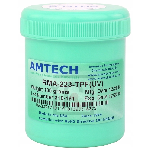 TOPNIK AMTECH RMA-223-TPF(UV) 100g FLUX PASTA LUTOWNICZA ŻEL DO LUTOWANIA