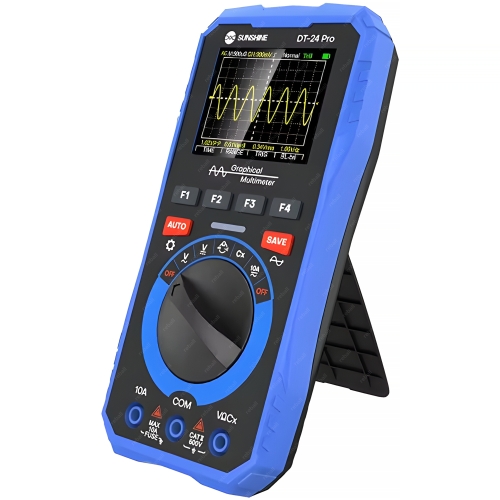 CYFROWY OSCYLOSKOP MULTIMETR MIERNIK PRĄDU UNIWERSALNY SUNSHINE DT-24 PRO