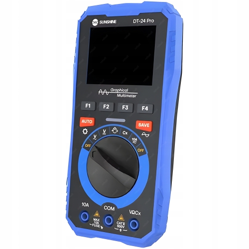 CYFROWY OSCYLOSKOP MULTIMETR MIERNIK PRĄDU UNIWERSALNY SUNSHINE DT-24 PRO