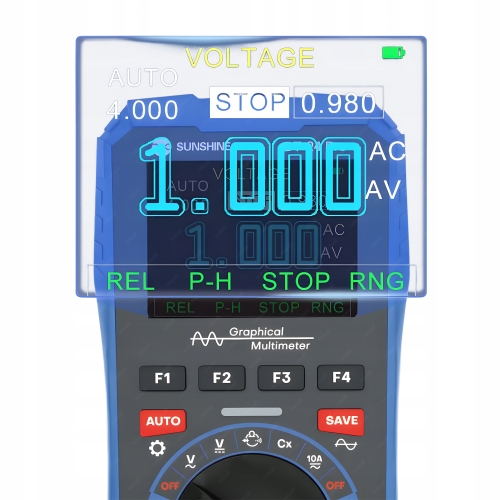 CYFROWY OSCYLOSKOP MULTIMETR MIERNIK PRĄDU UNIWERSALNY SUNSHINE DT-24 PRO