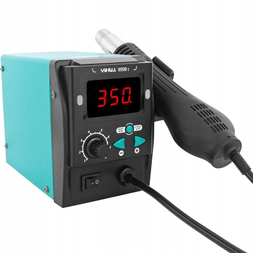 STACJA LUTOWNICZA HOT AIR NA GORĄCE POWIETRZE YIHUA 959D-I 700W + AKCESORIA