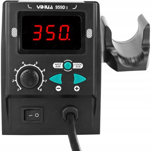 STACJA LUTOWNICZA HOT AIR NA GORĄCE POWIETRZE YIHUA 959D-I 700W + AKCESORIA