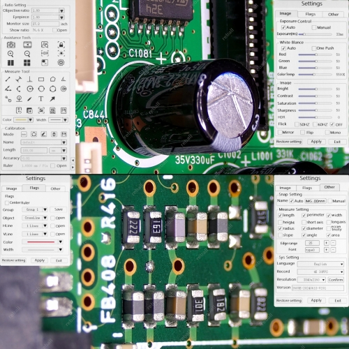 MIKROSKOP CYFROWY SZ10H PRO Z MODUŁEM 3D INSPEKCJA 360° + KAMERA 4K 30FPS