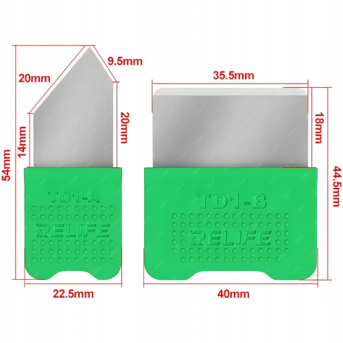 SKROBAK OTWIERAK 2szt OSTRZA KLEJU NALEPEK SZYB GSM OBUDÓW RL-TD1-A TD1-B