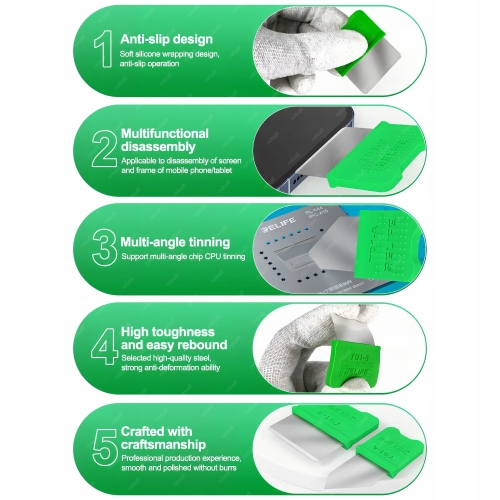 SKROBAK OTWIERAK 2szt OSTRZA KLEJU NALEPEK SZYB GSM OBUDÓW RL-TD1-A TD1-B