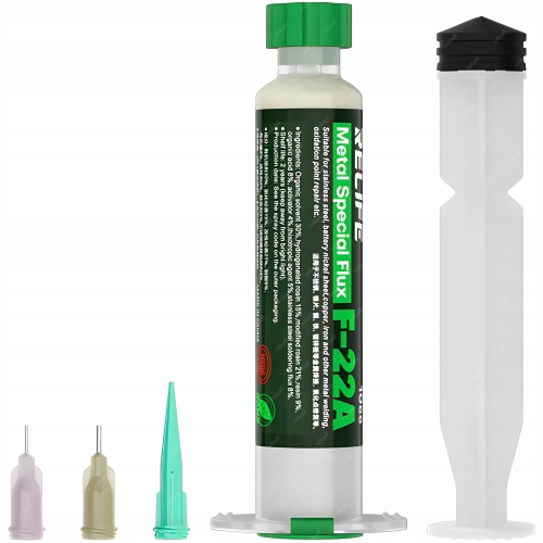 PASTA LUTOWNICZA TOPNIK RELIFE F-22A 10g DO LUTOWANIA METALI BATERII 3 IGŁY