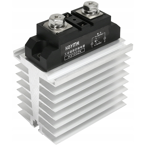 RADIATOR ALUMINIOWY DO PRZEKAŹNIK PÓŁPRZEWODNIKOWY 1 FAZOWYCH SSR DO 100A