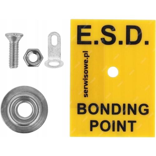 UZIEMIENIE PUNKT UZIEMIAJĄCY OCHRONNY UCHWYT ZABEZPIECZENIE KLIPS NAPA ESD