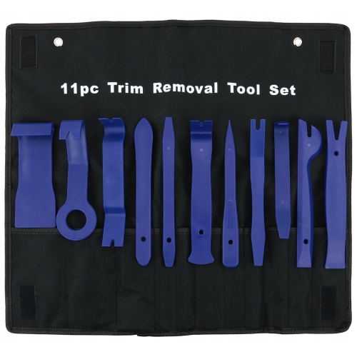 DŹWIGNIE ŁYŻKI OTWIERAKI ŚCIĄGACZE DEMONTAŻU TAPICERKI SAMOCHODU AUTA 11w1