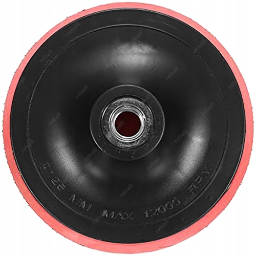 TARCZA Z RZEPEM DYSK NA RZEP TALERZ DO WIERTARKI + FILC POLERSKI 125mm