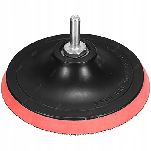 TARCZA Z RZEPEM DYSK NA RZEP TALERZ DO WIERTARKI + FILC POLERSKI 125mm