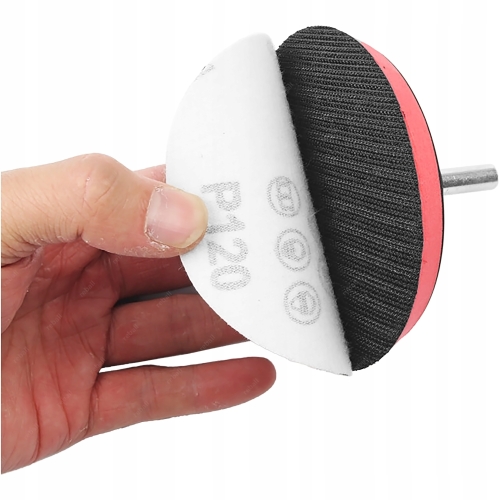 TARCZA Z RZEPEM DYSK NA RZEP TALERZ DO WIERTARKI + FILC POLERSKI 125mm