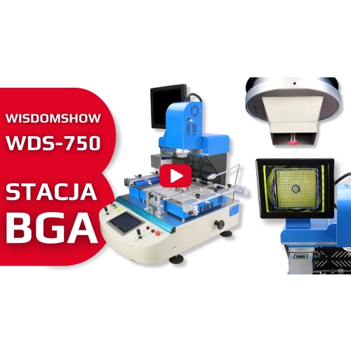 STACJA LUTOWNICZA BGA SMD DO NAPRAW WISDOMSHOW WDS750 6800W HOT AIR AUTOMAT