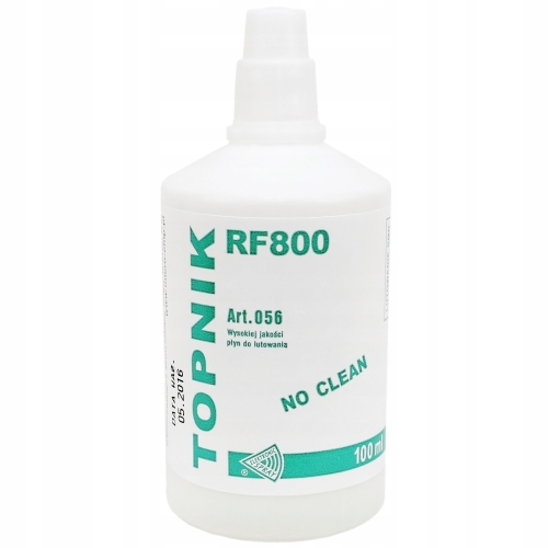 TOPNIK DO LUTOWANIA RF800 NO CLEAN 100ml PŁYNNY ŚREDNIO AKTYWNY DO SMD BGA