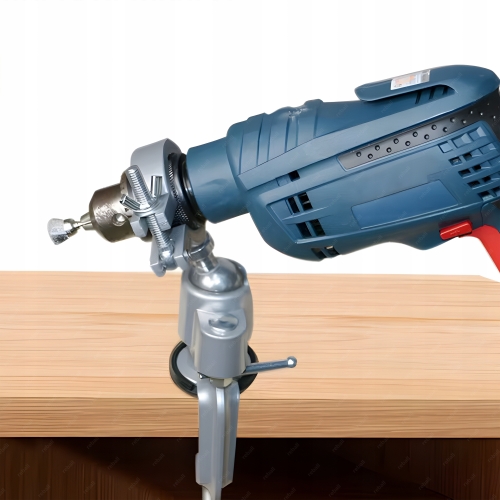 UCHWYT STATYW DO WIERTARKI SZLIFIERKI STOJAK STOŁOWY KĄTOWY 360° 25-43mm