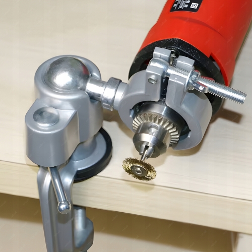 UCHWYT STATYW DO WIERTARKI SZLIFIERKI STOJAK STOŁOWY KĄTOWY 360° 25-43mm